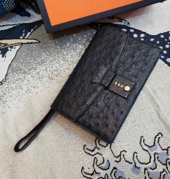 clutch cầm tay da đà điểu (lsh7028)