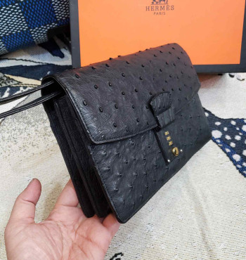clutch cầm tay da đà điểu (lsh7028)