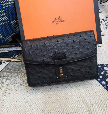 clutch cầm tay da đà điểu (lsh7028)