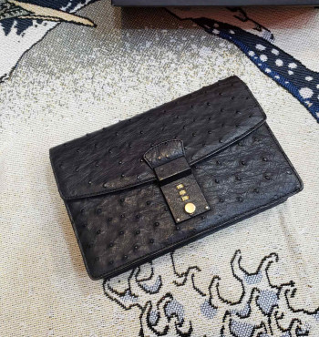 clutch cầm tay da đà điểu (lsh7028)